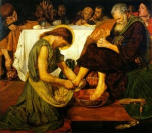 The Servant Jesus - Peter seems none too happy with this arrangement.